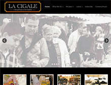 Tablet Screenshot of lacigale.co.nz